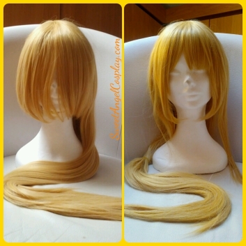 blonde wig before after